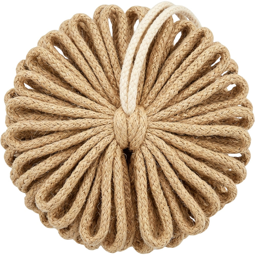 Glvw Sisal Cotton Knotted-Loop Bath Ball 13 cm Natural - Product view