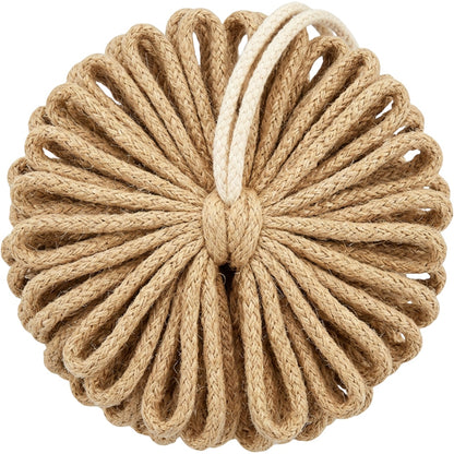 Glvw Sisal Cotton Knotted-Loop Bath Ball 13 cm Natural - Product view